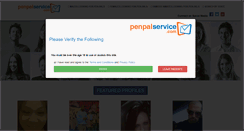 Desktop Screenshot of penpalservice.com